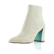 Betsey Johnson Kasey Women's Boots Gold Size 7.5 M